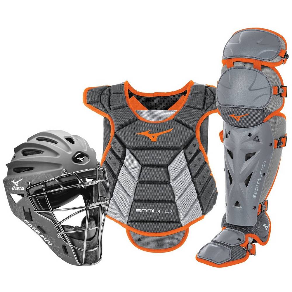 Catchers Gear Mizuno Samurai Boxed (14-15") Mujer Gris/Naranjas Comprar ATLX-94502